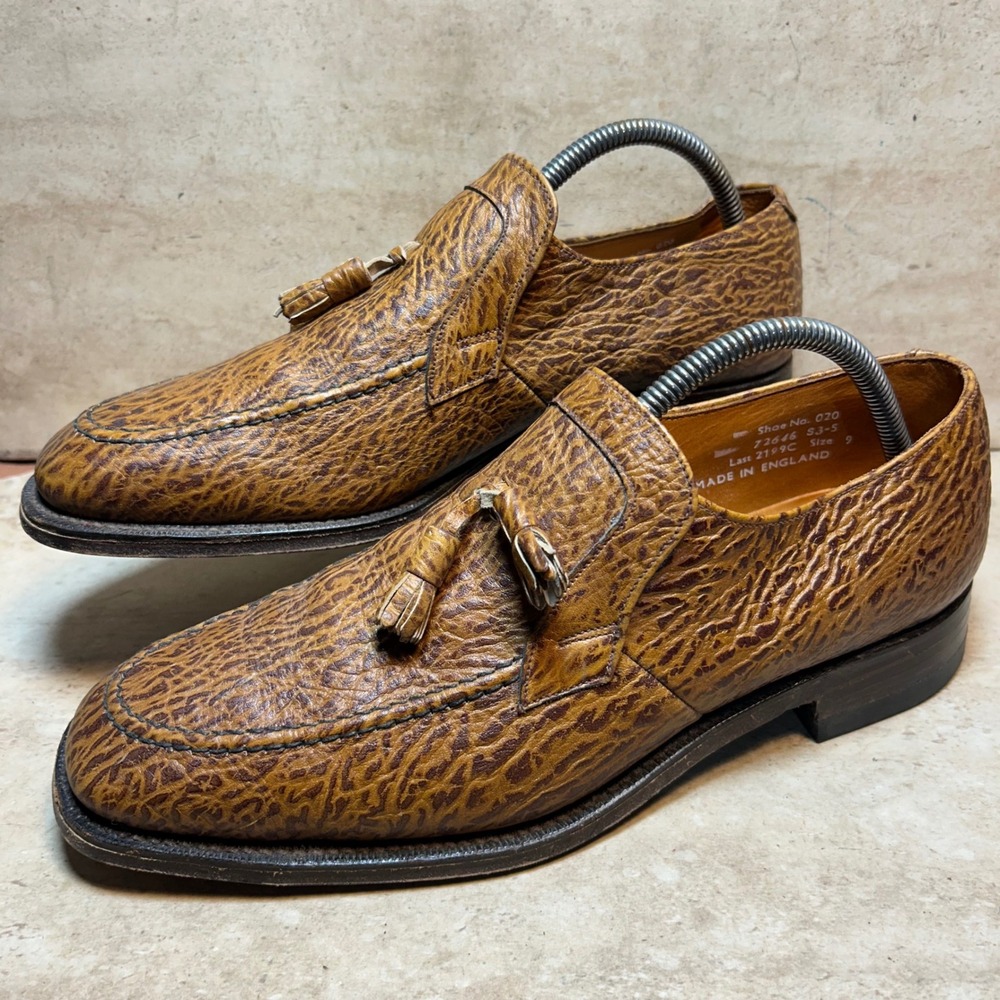Loake Bros British Isles‎ Collection Tassel Loafers Mens 9 Made in England Brown